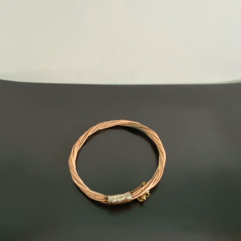 Recycled Guitar Strings Large Bangle Bracelet - image 4